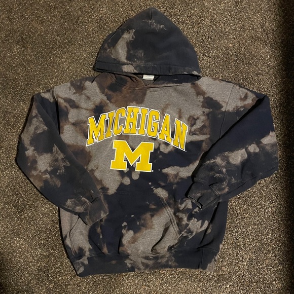 Tie Dye Michigan Hoodie - Picture 1 of 1
